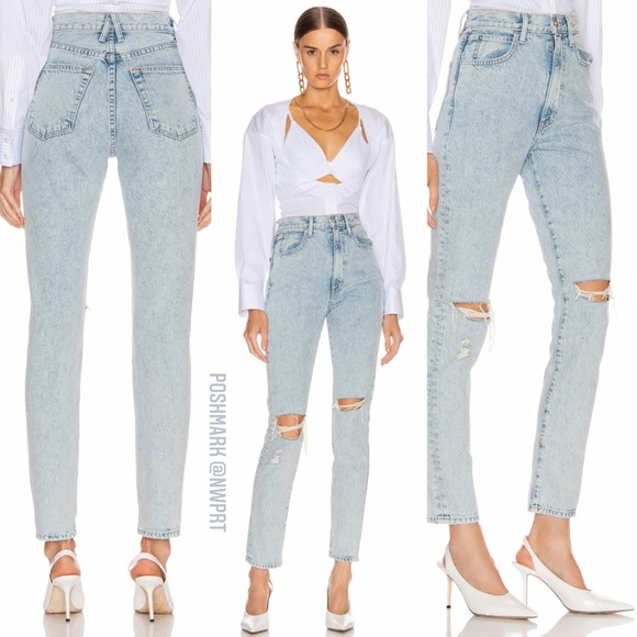 SLVRLAKE Beatnik Time Worn High Rise Slim 25 26 - Picture 2 of 14